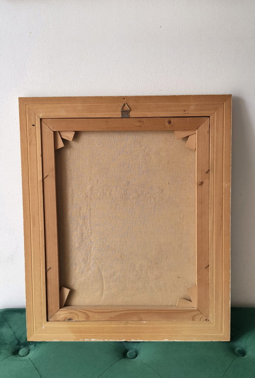 Painting of a Mediterranean Coast, Signed Marcelli. – schilderijen tekeningen, Wood, Other (photo 2 of 10)