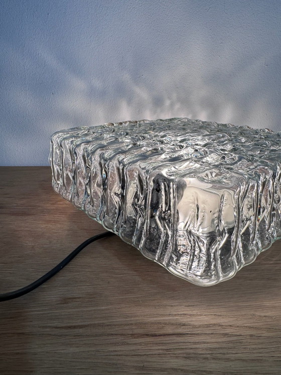 Lampe vintage Fischer Leuchten en verre givré – Plafonniers (photo 3 of 12)