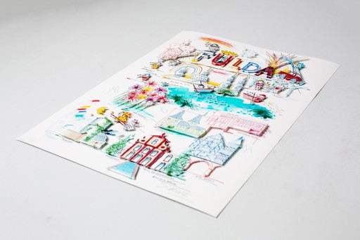 Schlote, Wilhelm - Fulda - 3D-Konstruktion - handsigniert