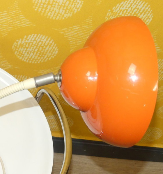 Image 1 of Temde type 21 60s lamp table lamp orange desk lamp gooseneck