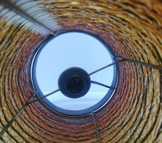 Image 1 of Lampe Harz Metall Zylinder 90er Jahre