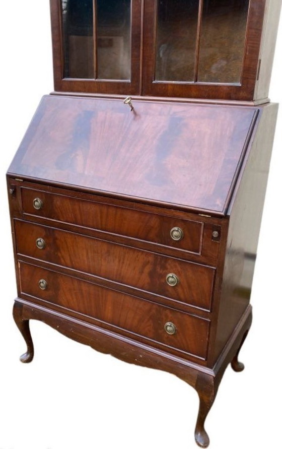 Image 1 of Segretaria, vetrina, scrittoio, mobiletto, credenza, stile inglese in mogano
