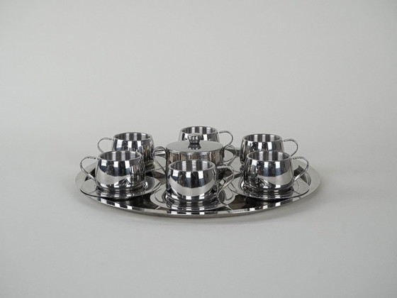 Image 1 of Servizio da caffè, design italiano, anni '80, prodotto in Italia