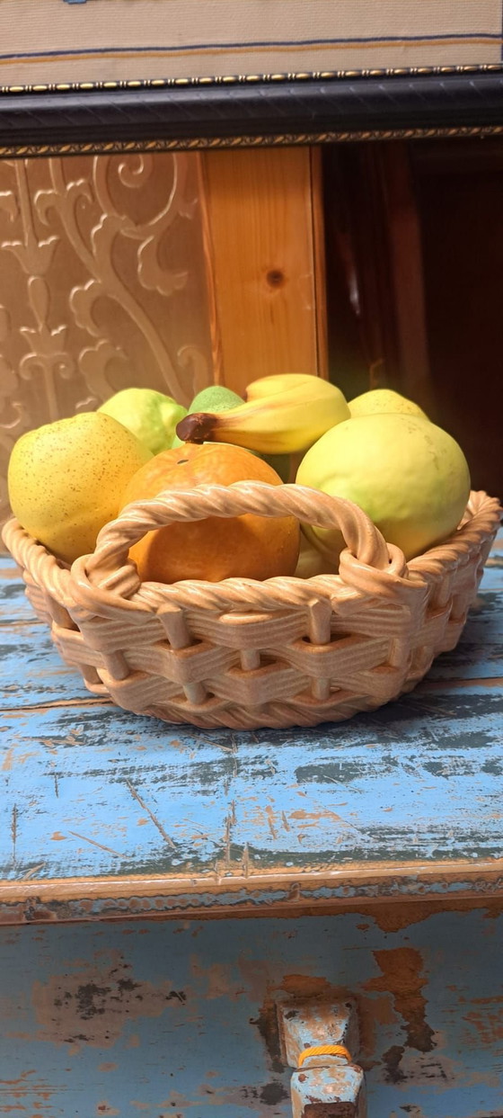 Manises Ceramic Fruit Bowl, Ceramica Manual Decorativa, Decorative Objects, Beige (photo 4 of 7)