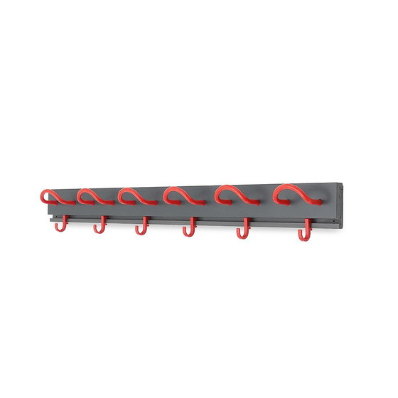 Image 1 of Black and red coat stand by Anna Castelli for Kartell, 1970s