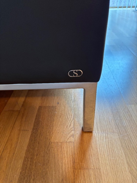 Image 1 of De Sede 3-Sitzer-Sofa, grau DS-0040/03 mit passendem Hocker DS-0040/05