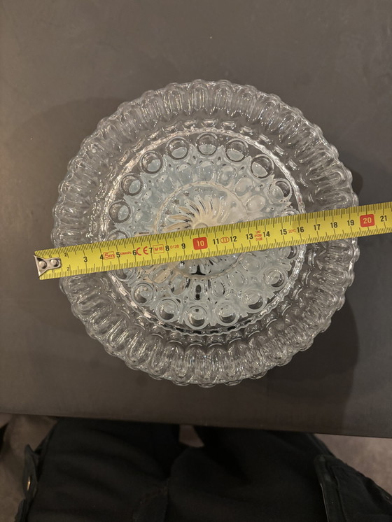 Image 1 of Vintage round glass ceiling lamp