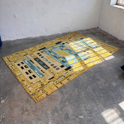 Large Vintage Hungarian Mid-Century Rug, 1960