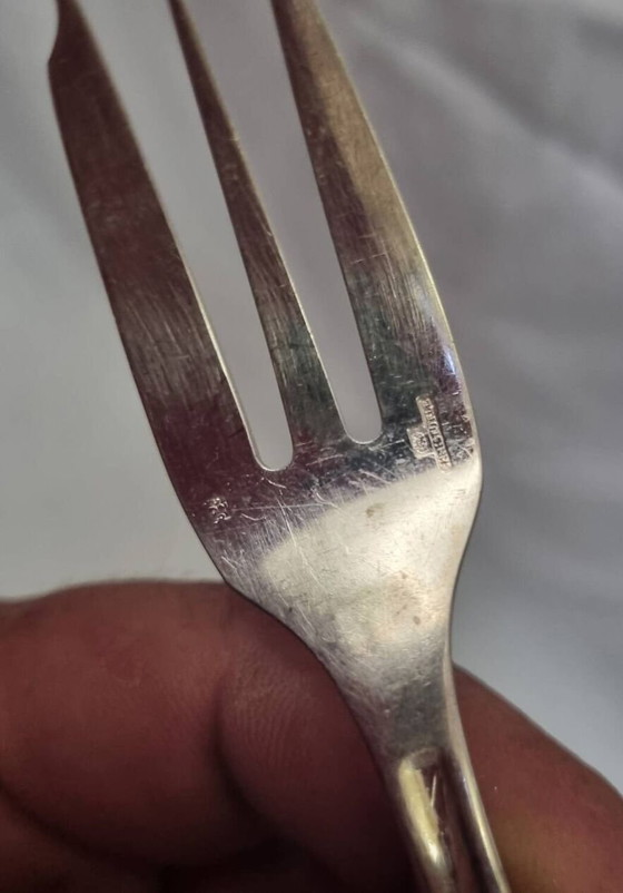 Image 1 of Christofle Art Deco Cake Forks