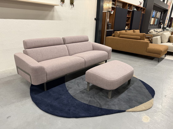 Image 1 of Harvink Custom 3,5 Zits bank met Hocker oud Roze