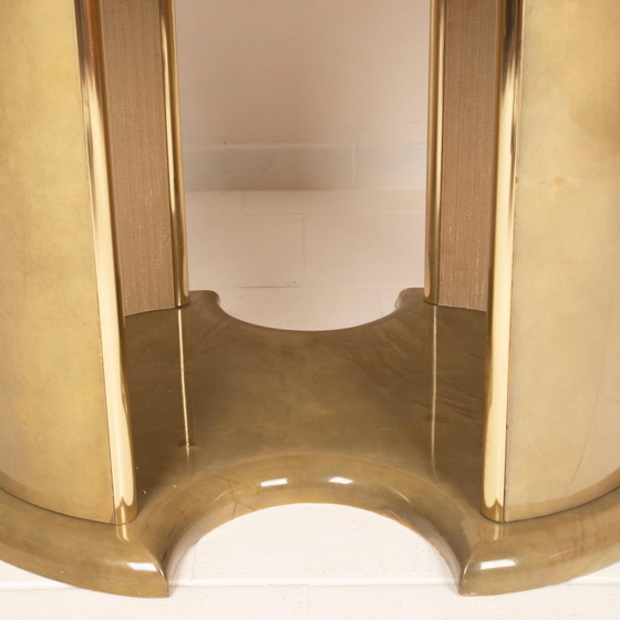 Angelo Mazzola parchment table produced by Ar.Vi Salpol, 1980 – Dining tables (photo 11 of 26)