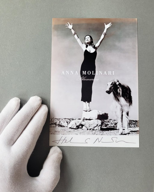 Helmut Newton iconic photograph | signed photo | Anna Molinari Carre Otis