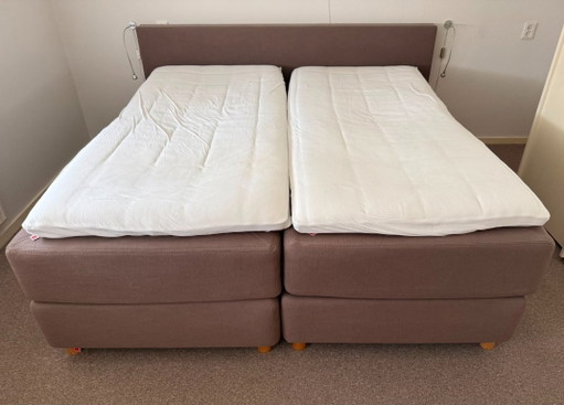 Cama doble: Kuperus Fjorda Skandeborg 90x200 mediana – tweepersoonsbedden, Textile