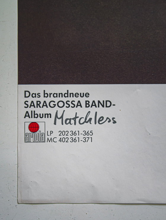 Image 1 of Póster original del concierto 'Matchless' de Zaragoza Band 1980 / Muy buen estado / 60x84cm (A1) / 23,4x33,1in