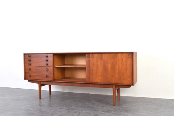 Image 1 of Mid-Century Noors teakhouten dressoir van Bruksbo, jaren 60.