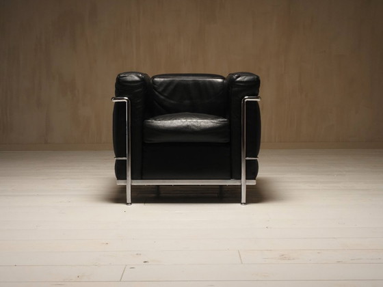 Image 1 of LC2 Clubfauteuil van Le Corbusier, Jeanneret, Perriand voor Cassina