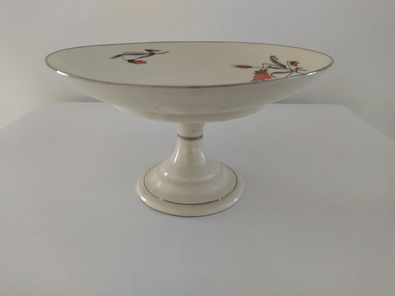 Art Deco Fruit Bowl/Compotier on Stand, 1918-1930 – Robert Hank, Tableware, Porcelain (photo 13 of 13)