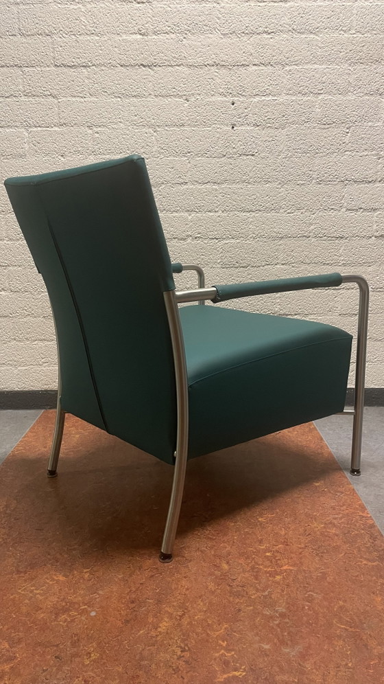 Bert Plantagie, Class Fauteuil, Cuir et Acier Inoxydable, Modèle d'Exposition – rvs, Leather (photo 5 of 12)