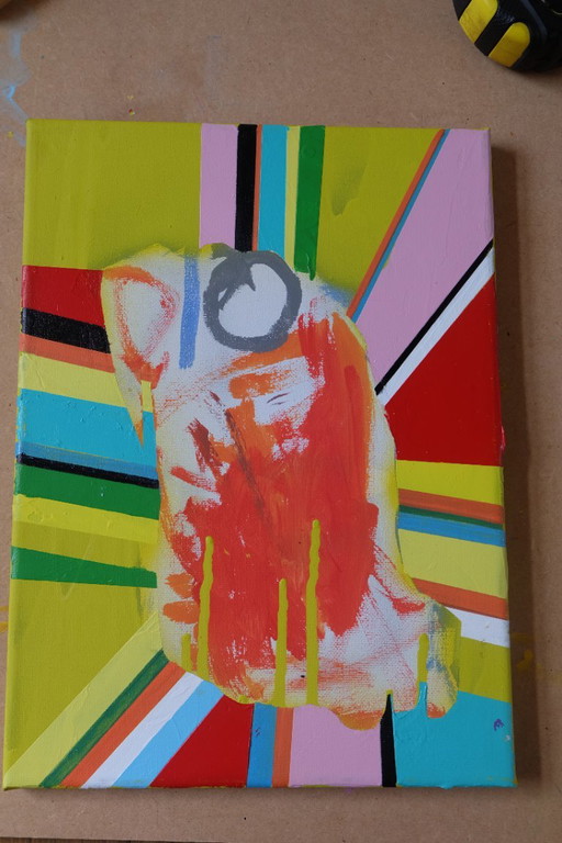 Self Portrait as Karel Appel