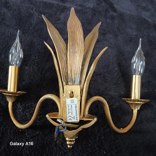 Aplique de pared con forma de palmera de bronce de Maison Charles – wandlampen, Bronze (photo 2 of 7)