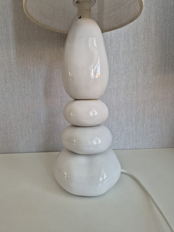 Image 1 of Stone Table Lamp François Chatain Style
