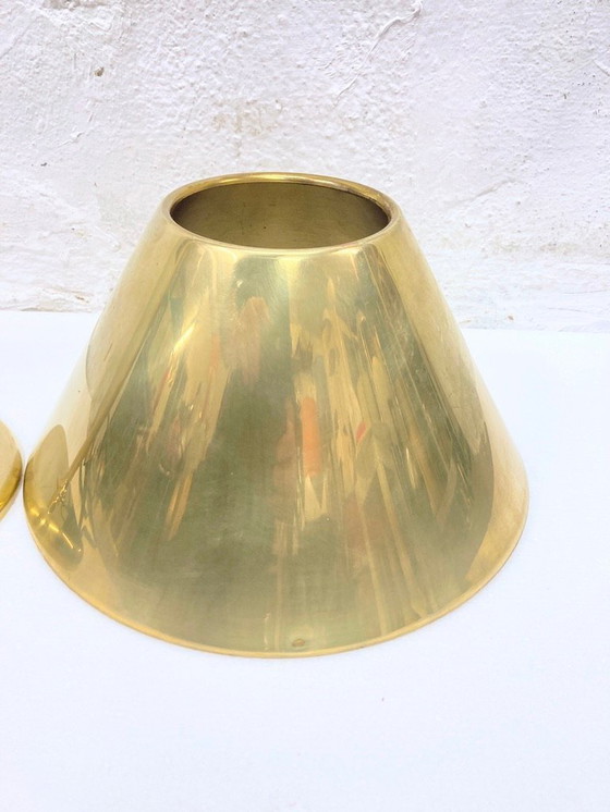 Image 1 of Florian Schulz Lesan tafellamp van messing 70s 80s design