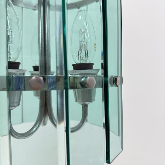 Image 1 of Mid-century Veca glass pendant lamp , 1970s , Italy