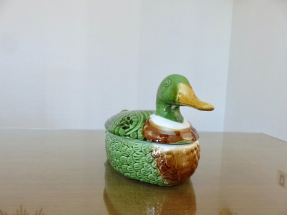Image 1 of Terrine in "duck" barbotine by Michel Caugant, Portugal, 1950s-60s