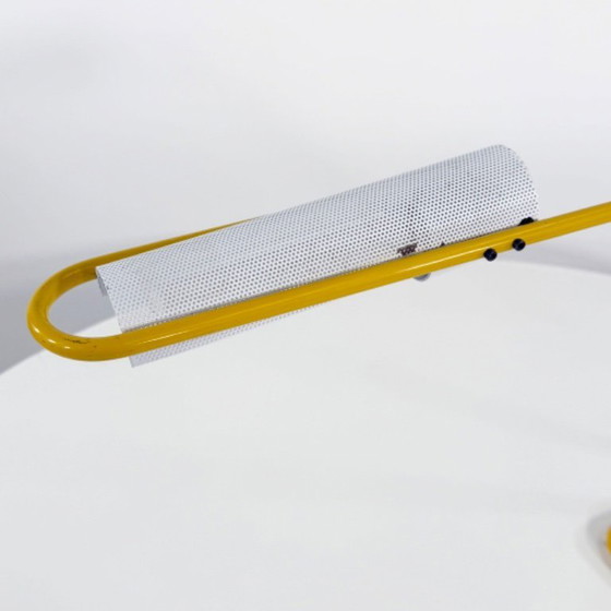 Image 1 of Lámpara de escritorio amarilla de Candle, años 80