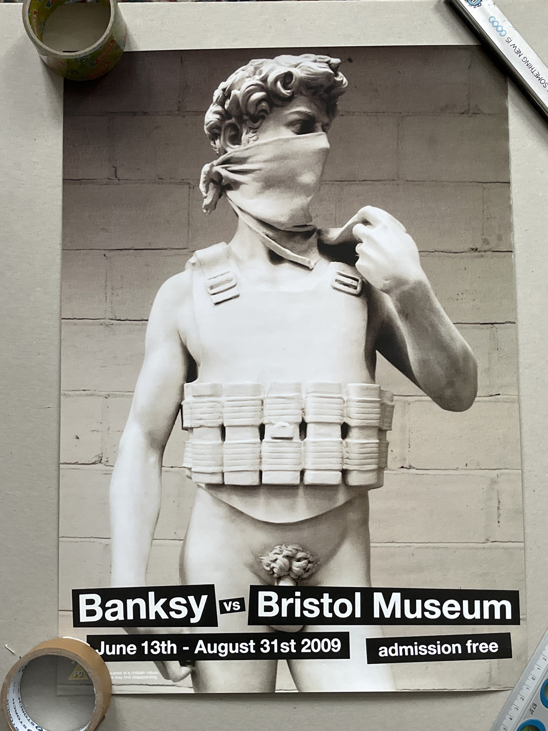 basnksy bristol Michelangelos/ポスター Posters | P6 | Whoppah