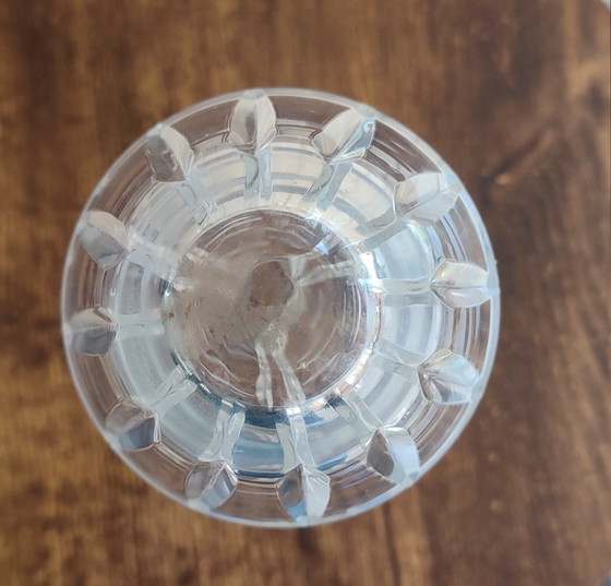 Image 1 of Vintage 60's geslepen glazen vaas