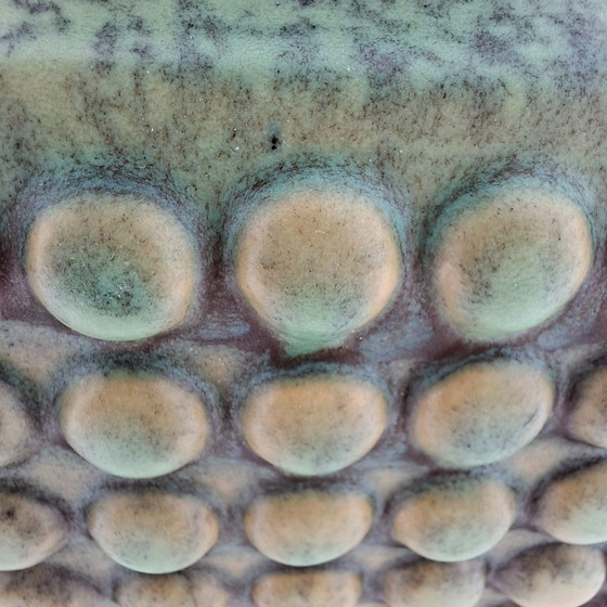 Image 1 of Muntgroene handvatvaas VEB Haldensleben ‘Dots’ | 4074