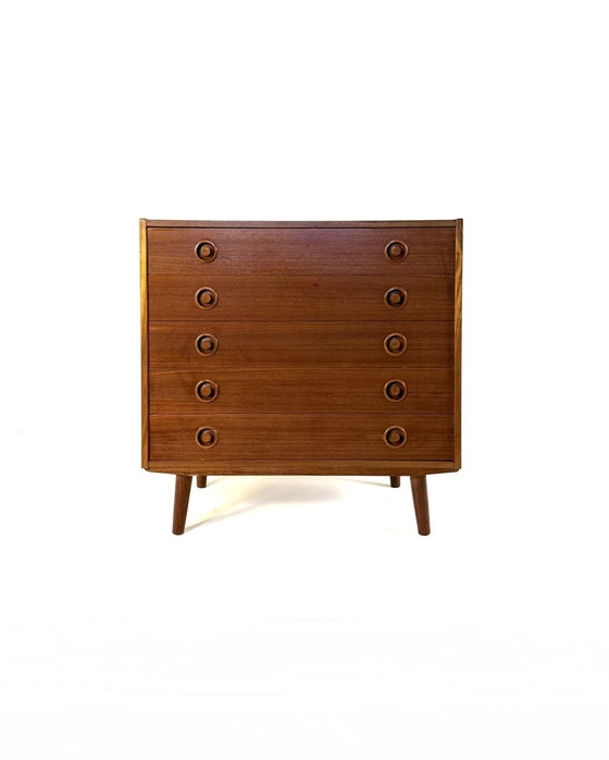 Image 1 of Vintage Deense teakhouten ladekast ‘60