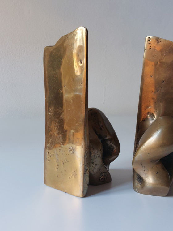 Image 1 of Very rare pair of brutalist David Marshall bookends