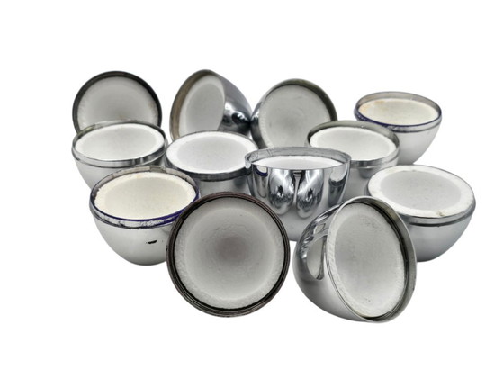 Image 1 of Law of 6 vintage egg cups/warmers