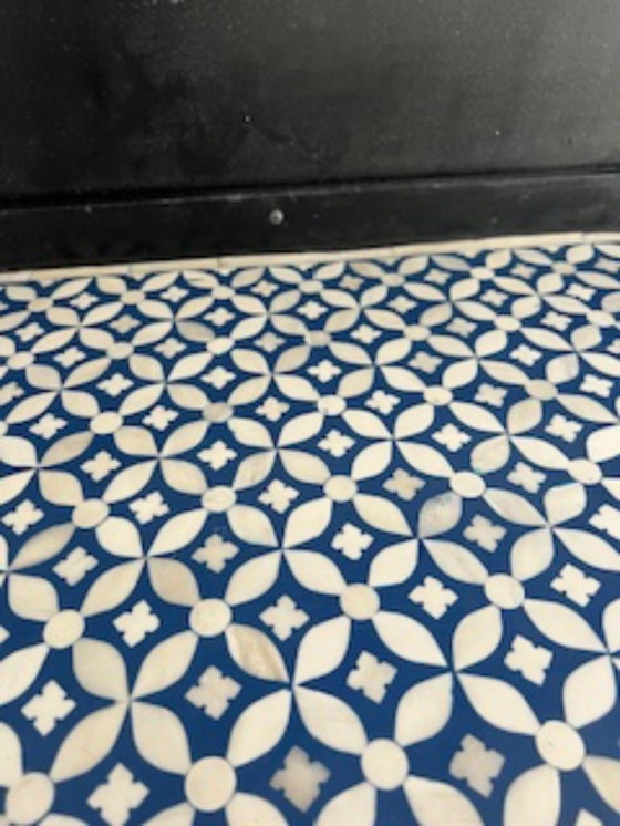 Image 1 of Antique Indian bone inlay coffee table