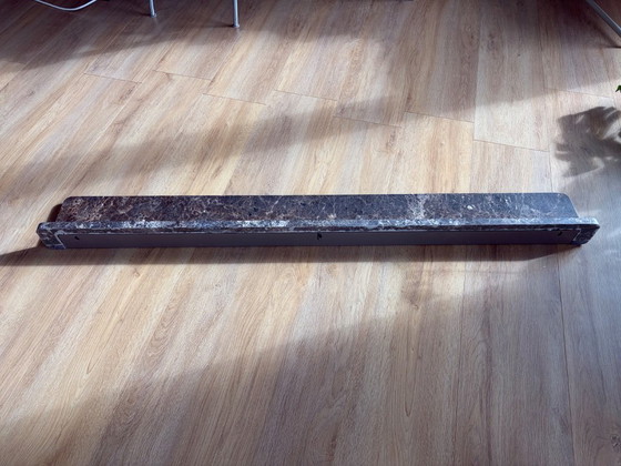 Estante de pared Bolia Aire, mármol marrón, 150 cm, Decoración de pared (foto 5 de 16)