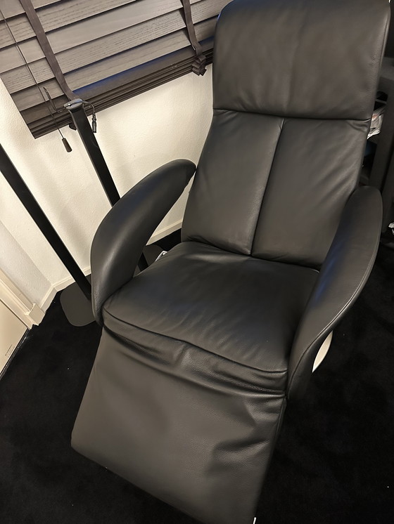 Image 1 of Jori Relax-Sessel, schwarzes Rindsleder, neuwertiger Zustand