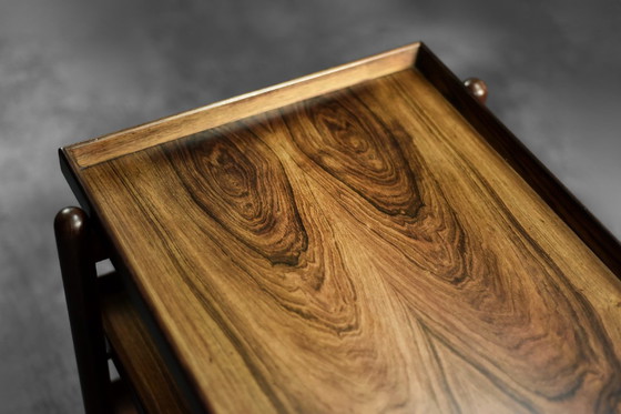 Image 1 of Chariot de service Ph23/2 en palissandre de Poul Hundevad, Mid Century Danish Modern, 1960s