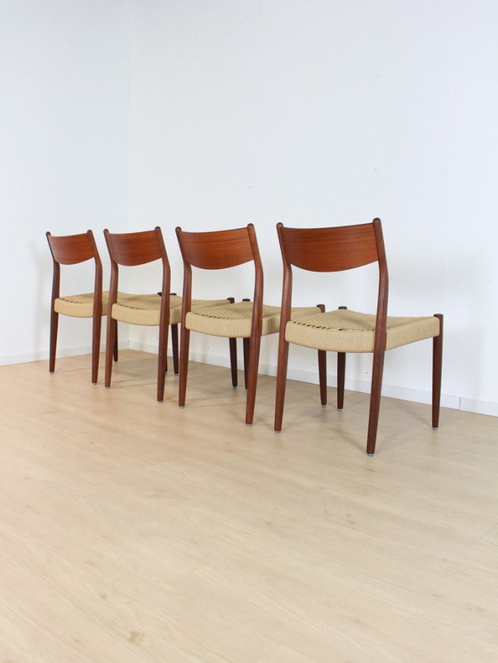 Image 1 of 4 sedie da pranzo Fristho in corda di carta