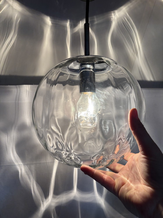 Image 1 of Vintage design Hustadt Leuchten 'Ripple' hanglamp