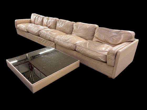 DIVANO MODULARE POLTRONA FRAU SOCRATES IN PELLE BEIGE – Divani modulari (photo 10 of 14)