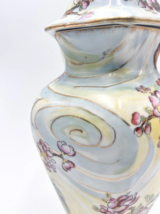 Hand-painted Art Nouveau Ceramic Vase by Vera Vitali, 1927 (photo 6 of 11)