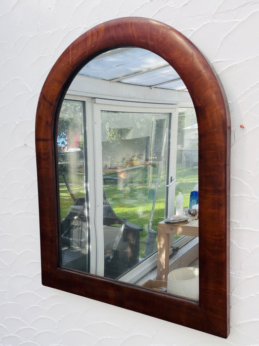 Mahogany wood mirror