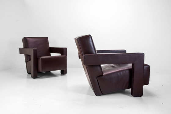 Image 1 of Set of 2 Cassina Utrecht Armchairs – Gerrit Rietveld (1935)