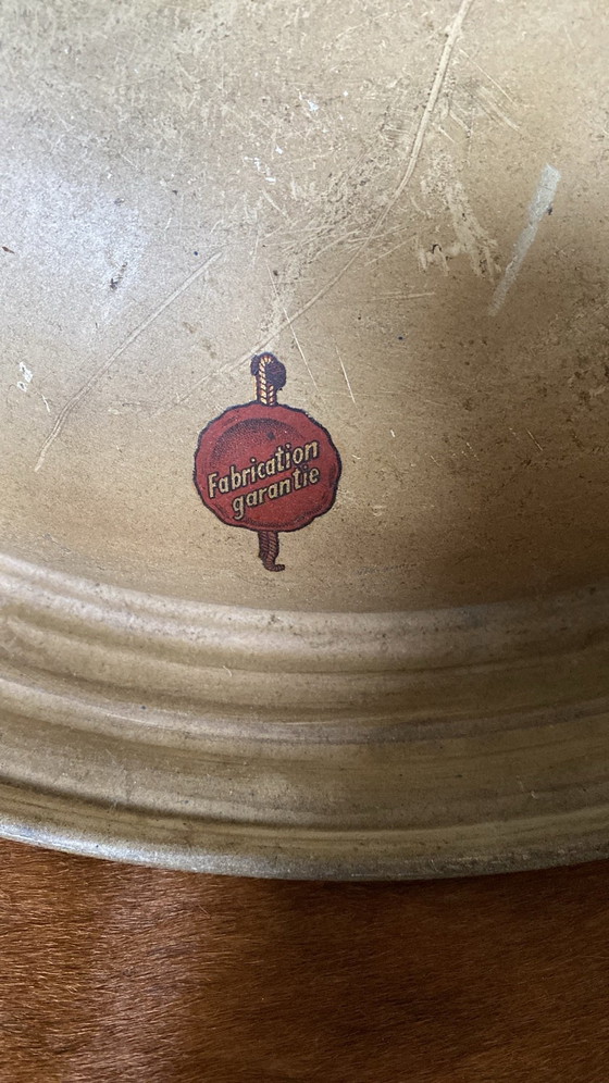 Vintage Lumi Art Deco Ceiling Light French design brass gold, Metal (photo 3 of 5)