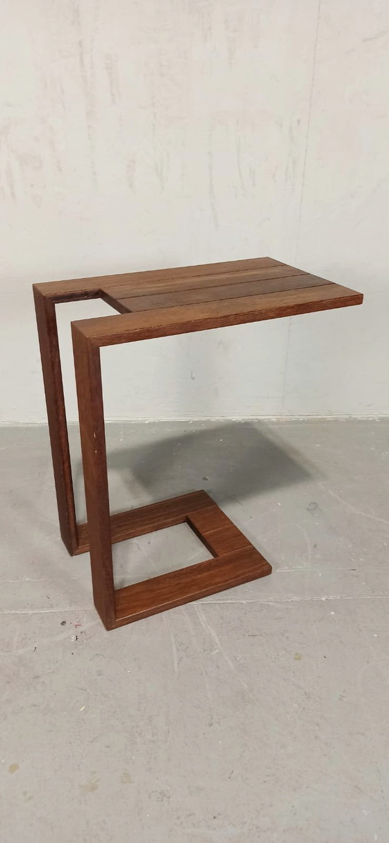 Image 1 of Mesa auxiliar de madera maciza mesa de sofá