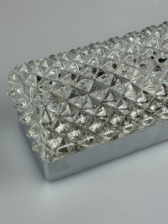 Image 1 of 60s 70s aplique Aplique de Glashütte Limburg Alemania Space Age