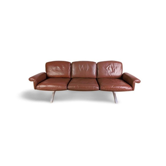 Image 1 of Three-seater mid-century sofa de Sede DS 31 leather brown design