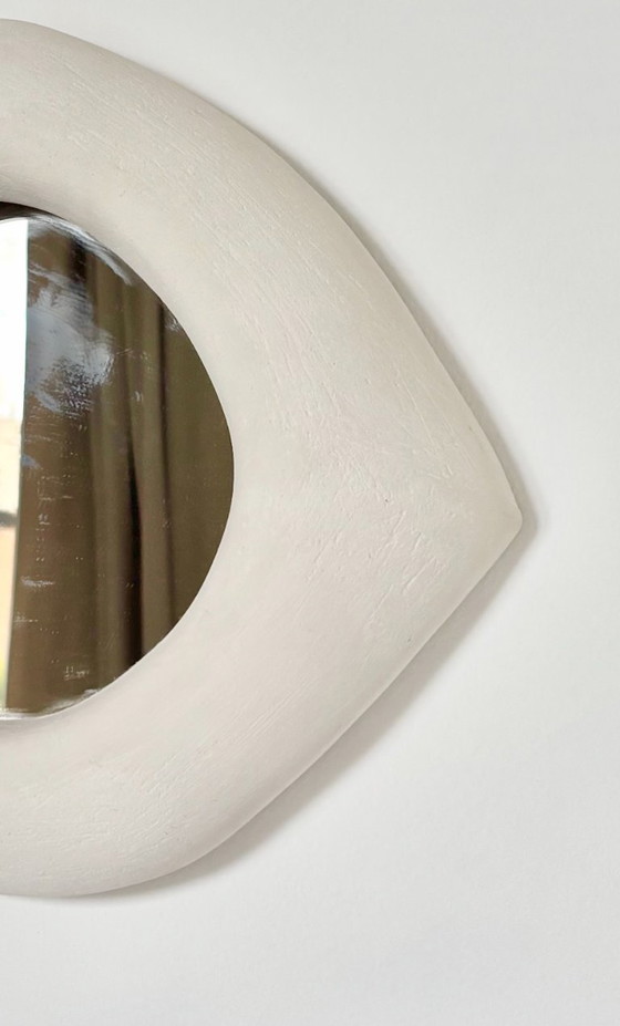 Image 1 of Franse hedendaagse keramische spiegel, "Infinito" van Renzo Maar